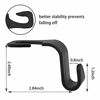 Picture of LivTee Black Car Back Seat Headrest Hooks, 4-Pack