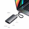 Picture of Satechi Aluminum Multi-Port Adapter V2 - 4K HDMI (60Hz), Gigabit Ethernet, USB-C Charging, SD/Micro Card Readers, USB 3.0 - Compatible with 2020 MacBook Air, 2020 MacBook Pro (Space Gray)