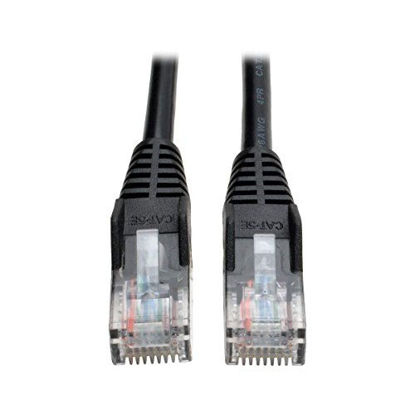 Picture of Tripp Lite Cat5e 350MHz Snagless Molded Patch Cable (RJ45 M/M) - Black, 10-ft.(N001-010-BK)