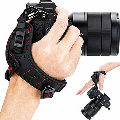 Picture of JJC Mirrorless Camera Wrist Hand Strap Grip for Canon EOS R6 R5 R RP M5 M6 M50 Mark II 4000D Rebel T8i T7 T6 T6s T6i SL3 for Nikon Z7 II Z6 II Z7 Z6 Z5 Z50 D5600 D5500 D5300 D5200 D3500 D3400 D3300