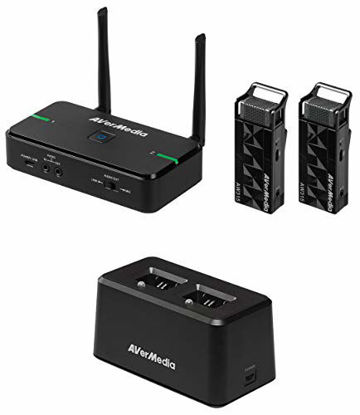 Picture of AVerMedia Avermic AW315: Wireless Teacher Microphones, Use 2 Microphones Simultaneously, One for Speaker and The Other for Audience (AW315F)