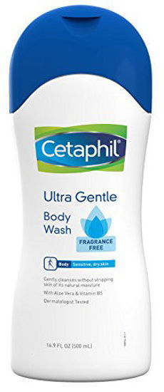 Picture of Cetaphil Ultra Gentle Body Wash, Fragrance Free, 16.9 Fl Oz (Pack of 3)