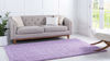 Picture of Unique Loom Solo Solid Shag Collection Modern Plush Lilac Area Rug (8' 0 x 11' 0)