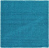 Picture of Unique Loom Solo Solid Shag Collection Modern Plush Turquoise Square Rug (8' 2 x 8' 2)