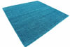 Picture of Unique Loom Solo Solid Shag Collection Modern Plush Turquoise Square Rug (8' 2 x 8' 2)