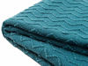 Picture of Bourina Textured Solid Soft Sofa Throw Couch Cover Knitted Decorative Blanket, 60" x 80" ,Teal