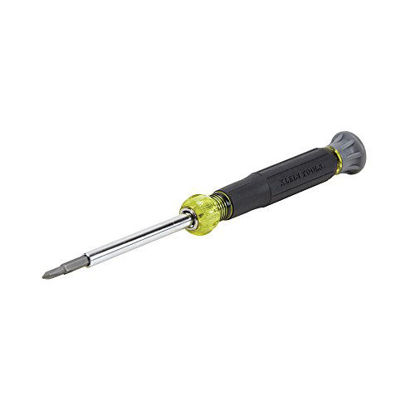 Picture of Klein Tools 32581 Precision Screwdriver Set, 4-in-1 Electronics Screwdriver with Industrial Strength Phillips and Slotted Bits