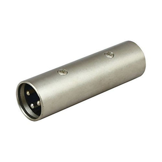 Picture of JLTPH 3 pin XLR Male to XLR Male Connector Gender Changer Stereo Coupler Barrel Adapters