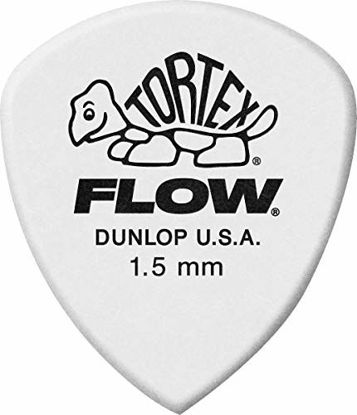 Picture of Jim Dunlop Tortex Flow Standard 1.5mm Guitar Picks (558R1.50),White