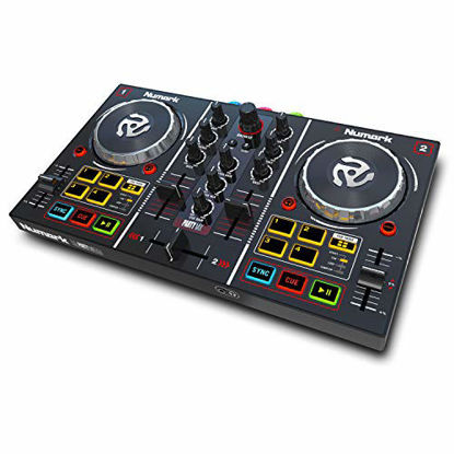 Picture of Numark Party Mix, Complete DJ Controller Set for Serato DJ with 2 Decks, Party Lights, Headphone Output, Performance Pads and Crossfader/Mixer