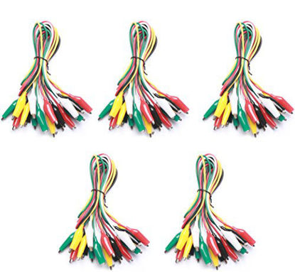 Picture of WGGE WG-026 10 Pieces and 5 Colors Test Lead Set & Alligator Clips,20.5 inches (5 PACK)