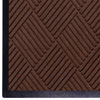 Picture of WaterHog Diamond | Commercial-Grade Entrance Mat with Rubber Border - Indoor/Outdoor, Quick Drying, Stain Resistant Door Mat (Dark Brown, 3' x 5')