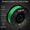 Picture of OVERTURE PETG Filament 1.75mm with 3D Build Surface 200 x 200 mm 3D Printer Consumables, 1kg Spool (2.2lbs), Dimensional Accuracy +/- 0.05 mm, Fit Most FDM Printer (Green)