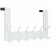 Picture of WEBI Over The Door Hook,Over Door Towel Rack,Door Hanger,Door Coat Hanger,Over The Door Coat Rack,Door Hooks for Hanging Clothes,Towels,Behind Back of Bathroom,White