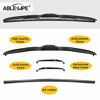 Picture of ABLEWIPE Windshield Hybird Wiper 24" + 22" Front Window Wiper Blades Model 18O13B(Set of 2)