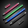 Picture of Bargains Depot Capacitive Stylus / Styli 2-in-1 Universal Touch Screen Pen for All Touch Screen Tablets / Cell Phones with 20 Extra Replaceable Soft Rubber Tips (4 Pieces, Black/Blue/Purple/Green)