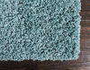 Picture of Unique Loom Solo Solid Shag Collection Modern Plush Light Slate Blue Area Rug (7' 0 x 10' 0)