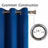 Picture of BGment Blackout Curtains for Living Room - Grommet Thermal Insulated Room Darkening Curtains for Bedroom, 2 Panels of 52 x 45 Inch, Classic Blue