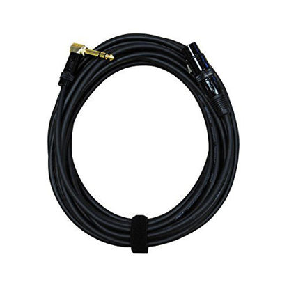 Picture of Audio 2000s E20125P1 1/4" TRS Right Angle to XLR Female 25 Ft Cable