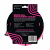 Picture of Ernie Ball Instrument Cable, 1/4" Right Angle, Neon Pink, 18 ft. (P06083)