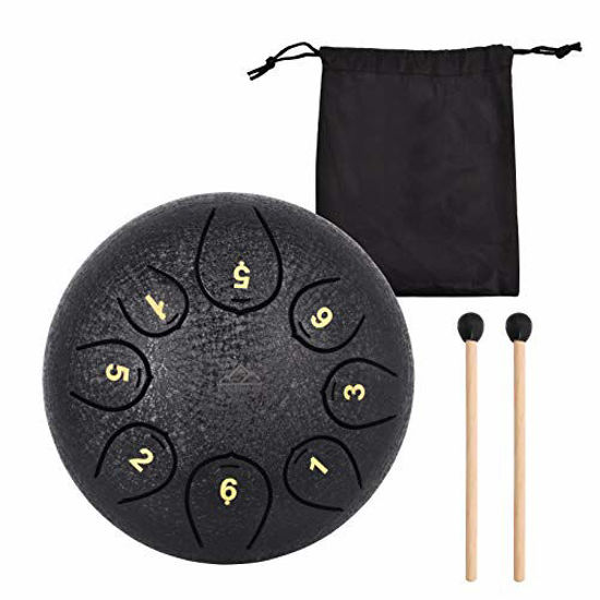 11 Notes 6 Inch Panda Drum Steel Tongue Drum Kit For Beginner