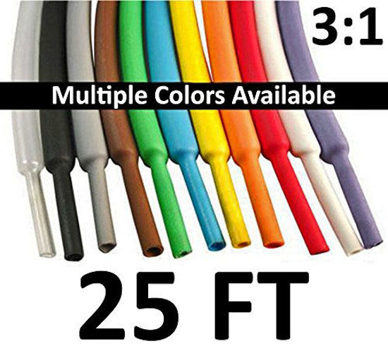 Picture of Electriduct 1/8" Heat Shrink Tubing 3:1 Ratio Shrinkable Tube Cable Sleeve - 25 Feet (Clear)