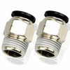 Picture of Tailonz Pneumatic Male Straight 5/32 Inch Tube OD x 1/4 Inch NPT Thread Push to Connect Fittings PC-5/32-N2 (Pack of 2)