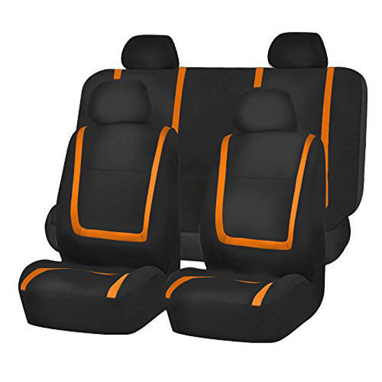 White cloth deals car seat covers