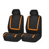 Picture of FH Group FB032ORANGE114 Orange Unique Flat Cloth Car Seat Cover (w. 4 Detachable Headrests and Solid Bench)