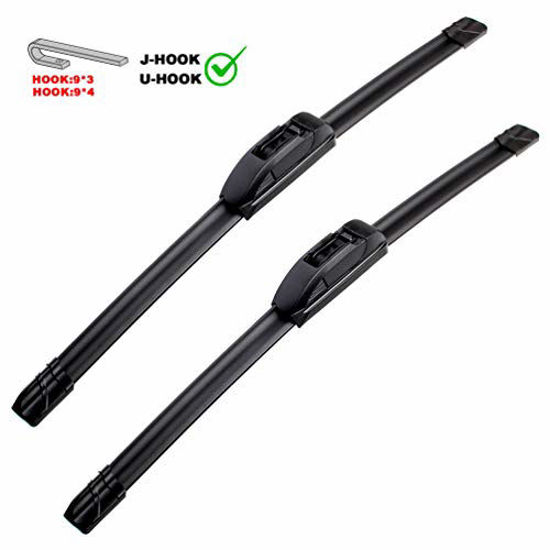 Picture of OEM QUALITY 26" + 17" PARRATI Premium All-Season Windshield Wiper Blades (Set of 2)