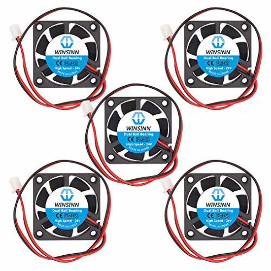 Picture of WINSINN 40mm Fan 24V Dual Ball Bearing Brushless 4010 40x10mm - High Speed (Pack of 5Pcs)