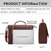 Picture of 17 Inch Briefcase for Women,Multi-Pocket Work Bag Spacious Office Computer Bags Laptop Messenger Bag for Work Business Travel,coffee-17Inch