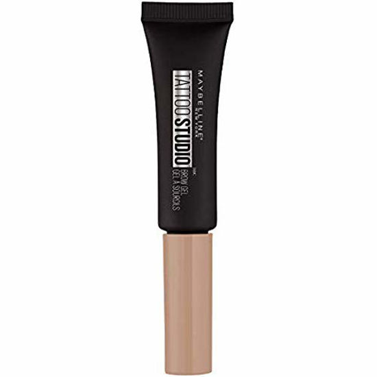 Picture of Maybelline TattooStudio Longwear Waterproof Eyebrow Gel Makeup for Fully Defined Brows, Spoolie Applicator Included, Lasts Up To 2 Days, Light Blonde, 0.23 Fl Oz (Pack of 1)