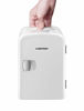 Picture of Chefman Mini Portable White Personal Fridge Cools Or Heats & Provides Compact Storage For Skincare, Snacks, Or 6 12oz Cans W/ A Lightweight 4-liter Capacity To Take On The Go