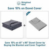 Picture of Weighted Idea Large Weighted Blanket 17 lbs for Adults (60''x80'', Soft Fabric, Grey)