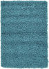 Picture of Unique Loom Solo Solid Shag Collection Modern Plush Deep Aqua Blue Area Rug (2' 2 x 3' 0)