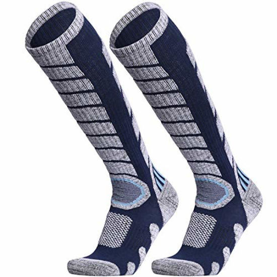 GetUSCart- WEIERYA Ski Socks 2 Pairs Pack for Skiing, Snowboarding