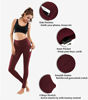 Picture of Lingswallow High Waist Yoga Pants - Yoga Pants with Pockets Tummy Control, 4 Ways Stretch Workout Running Yoga Leggings (Bordeaux red, XX-Large)