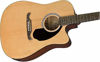 Picture of Fender FA-125CE Dreadnought Cutaway Acoustic-Electric Guitar - Natural Bundle with Gig Bag, Strap, Strings, Picks, Fender Play Online Lessons, and Austin Bazaar Instructional DVD