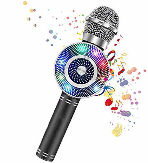 Picture of Karaoke Microphone for KidsRechargeable Kids Microphone Karaoke MachineProfessional Handheld Karaoke Mic Speaker Home KTV Kids Outdoor Birthday Party - Best Gifts for Kids