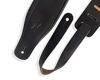 Picture of Levy's Leathers 3" Wide Leather Guitar Strap with Foam Padding and Garment Leather Backing; Black (M26PD-BLK)