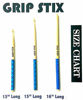 Picture of GRIP STIX 16" Long NON-SLIP Olive Green TIMBALE Drumsticks - Ideal for Drumming, Exercise, Aerobics, Cardio, Pound Fit