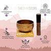 Picture of Tibetan Singing Bowl Set with Healing Mantra Engravings - Meditation Sound Bowl Handcrafted in Nepal (Yoni Bowl)