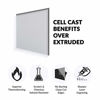 Picture of SimbaLux Acrylic Sheet Black Opaque Cast Plexiglass 12" x 24" Long Panel 1/8" Thick (3mm) Plastic Plexi Glass Board with Protective Paper for Signs, DIY Display Projects, Craft, Easy to Cut