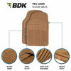 Picture of BDK ProLiner Original 3pc Heavy Duty Front & Rear Rubber Floor Mats for Car SUV Van & Truck, All Weather Protection Universal Fit, Beige, 01-Original (MT-783-BG_VAR)