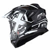 Picture of 1Storm Adult Motocross Helmet BMX MX ATV Dirt Bike Helmet Racing Style HF801; Sonic White