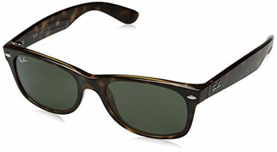 Picture of Ray-Ban Unisex-Adult RB2132 New Wayfarer Sunglasses, Havana/Brown, 55 mm