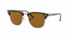 Picture of Ray-Ban Unisex-Adult RB3016 Clubmaster Sunglasses, Shiny Havana/Brown, 51 mm