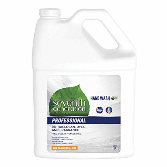 Picture of Seventh Generation Professional Liquid Hand Wash Soap Refill, Free & Clear, Unscented, 128 Fl Oz (Pack of 2)