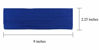 Picture of Styla Hair 10 Pack Yoga Headbands - Stretchy Cotton Sports Head Band - Blue